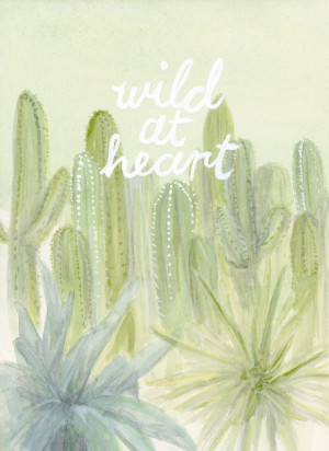 Watercolor Wednesday: Wild at Heart / Glitter Guide