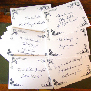Sherlock BBC Quotes Handmade Blank Cards With by amysnotdeadyet