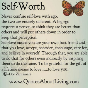 Quotes About Living - Doe Zantamata: Self-Worth Love vs Ego