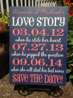SAVE the DATE Photo Prop Personalized by CastleInnDesigns on Etsy, $49 ...