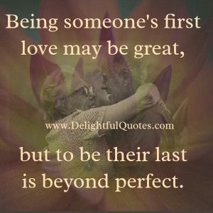 Being someone’s first love
