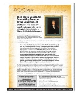 Chief Justice John Marshall Quote - 20091019 Issue Wash Times National ...