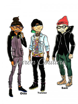 fashion cartoons Mugler fashion illustration rocket power PFW Paris ...