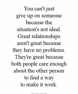 You Can't Give Up on Someone