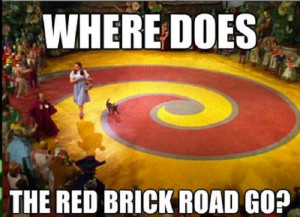 Why was there even a red brick road in Wizard of Oz?!