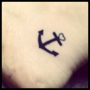 best friend matching tattoos anchor