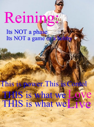 Reining - My favorite Western Sport.
