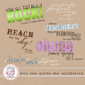 You Can Quote Me: Animation