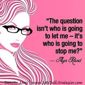 Ayn Rand quote for Women In Business