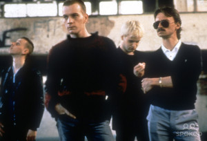 Ewen Bremner (as Spud), Ewan McGregor (as Renton), Jonny Lee Miller ...