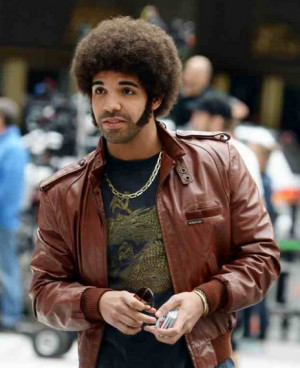 Drake sports an afro for Anchorman 2 role