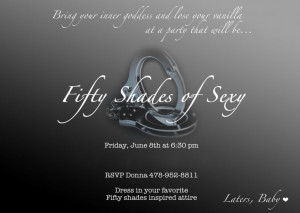 Fifty Shades themed party - Bring your inner goddess...