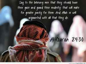 ... Nur - Quran 24-30 - Islamic Quotes About Modesty and Lowering the Gaze