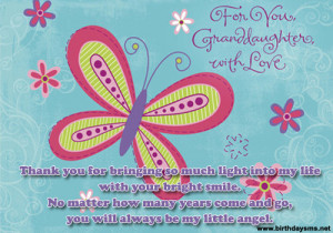 Cute Birthday Wishes for Granddaughter