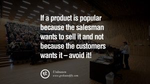 Salesman Quotes The salesman wants to