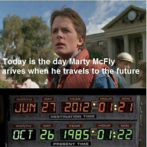 Marty McFly arrives today!