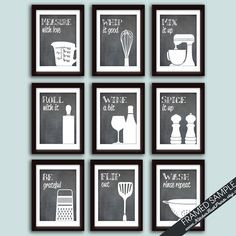 ... ) (Featured on Blackboard) Funny and Modern Kitchen quotes on Etsy