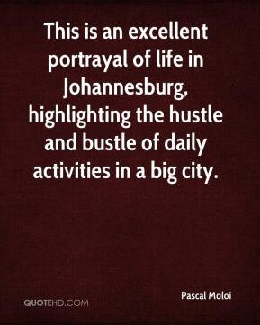 ... highlighting the hustle and bustle of daily activities in a big city