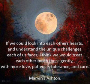 Treat each other with care.