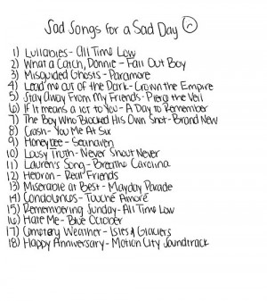 classic, day, fall out boys, list, music, paramore, rock, sad day, sad ...