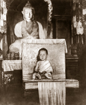 Dalai Lama, Tenzin Gyatso, age two.