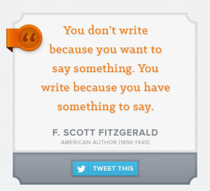 scott fitzgerald writing quote