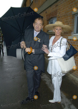 Mel Smith Picture Ascot Berkshire UK Mel Smith and Wife at the Royal