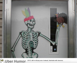 ... me to take down her favorite Halloween decoration, so I improvised