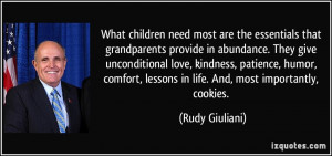 What children need most are the essentials that grandparents provide ...