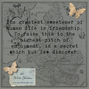 2013. Quote. Literary. Addison on Frienship