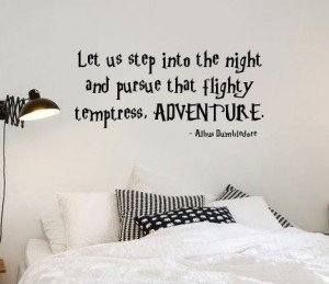 Wall Decal Quote - Harry Potter Dumbledore Adventure quote - 36-inch ...