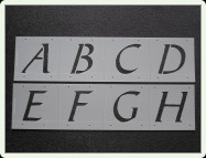 Bible Font Alphabet Stencil