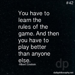 ... tags for this image include: quote, Albert Einstein, game and life