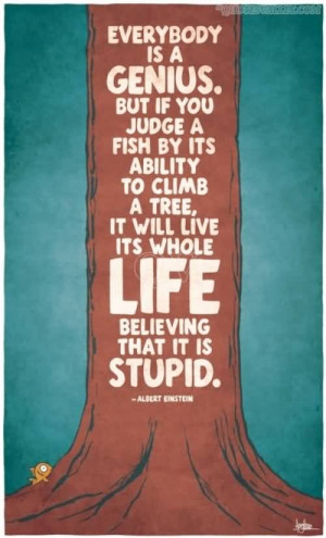 Everybody Is A Genius But If You Judge A Fish By Its Ability To Climb ...