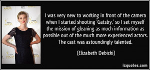 More Elizabeth Debicki Quotes