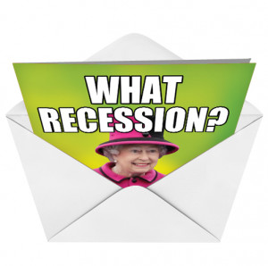 ... Quotes What Recession? Funny Image Birthday Paper Card Nobleworks