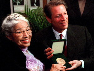rosa-parks-1999-congressional-gold-medal-of-honor-al-gore