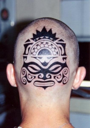 Tatuaje maori en la cabeza Add to Favourites report this tattoo