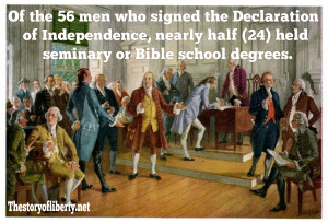 95%+ of Our Founders Fathers were Bible Believing Christians!