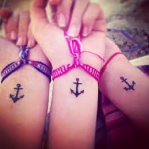 Best Friend Matching Tattoos Anchor Best friends matching anchor