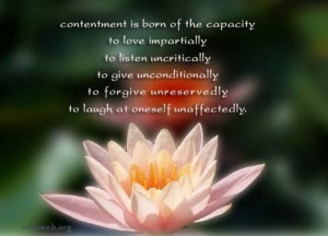 Quotes about contentment love