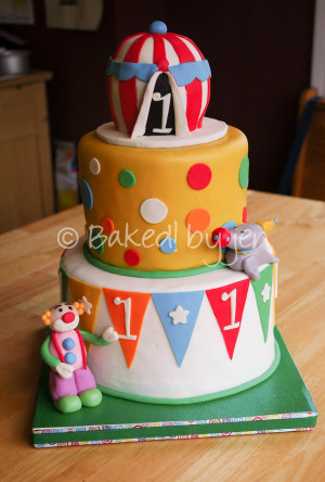 1st birthday circus cakes