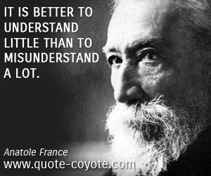 ... quotes understand quotes little quotes misunderstand quotes knowledge