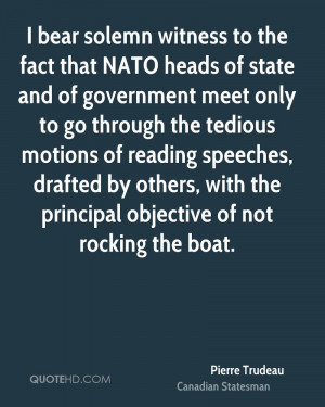 bear solemn witness to the fact that NATO heads of state and of ...