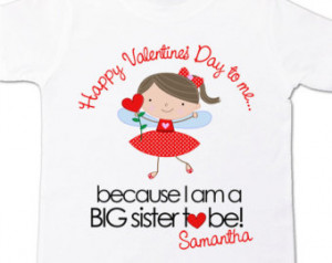 Valentine's Day big sister to b e pregnancy announcement adorable ...