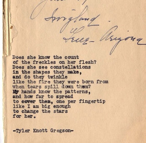 Tylerknottgregson typewriter quotes