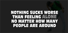 Feeling Alone quotes fb cover photo