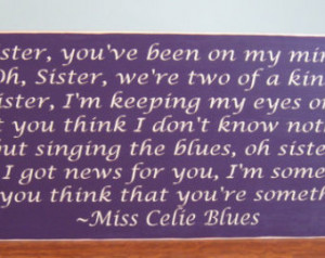 Wooden sign - The Color Purple quote - wall hanging - home decor ...