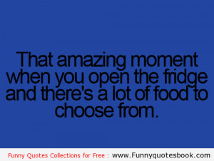 Amazing moment when fridge full - Funny Quotes