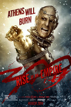 Rodrigo Santoro as Xerxes in a character poster for the film “300 ...